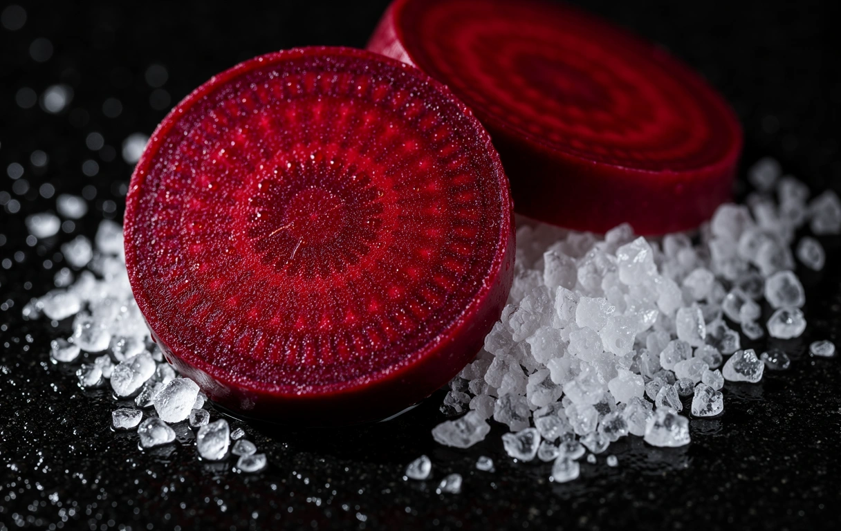 Texturas botánicas detalladas que representan la precisión nutricional
